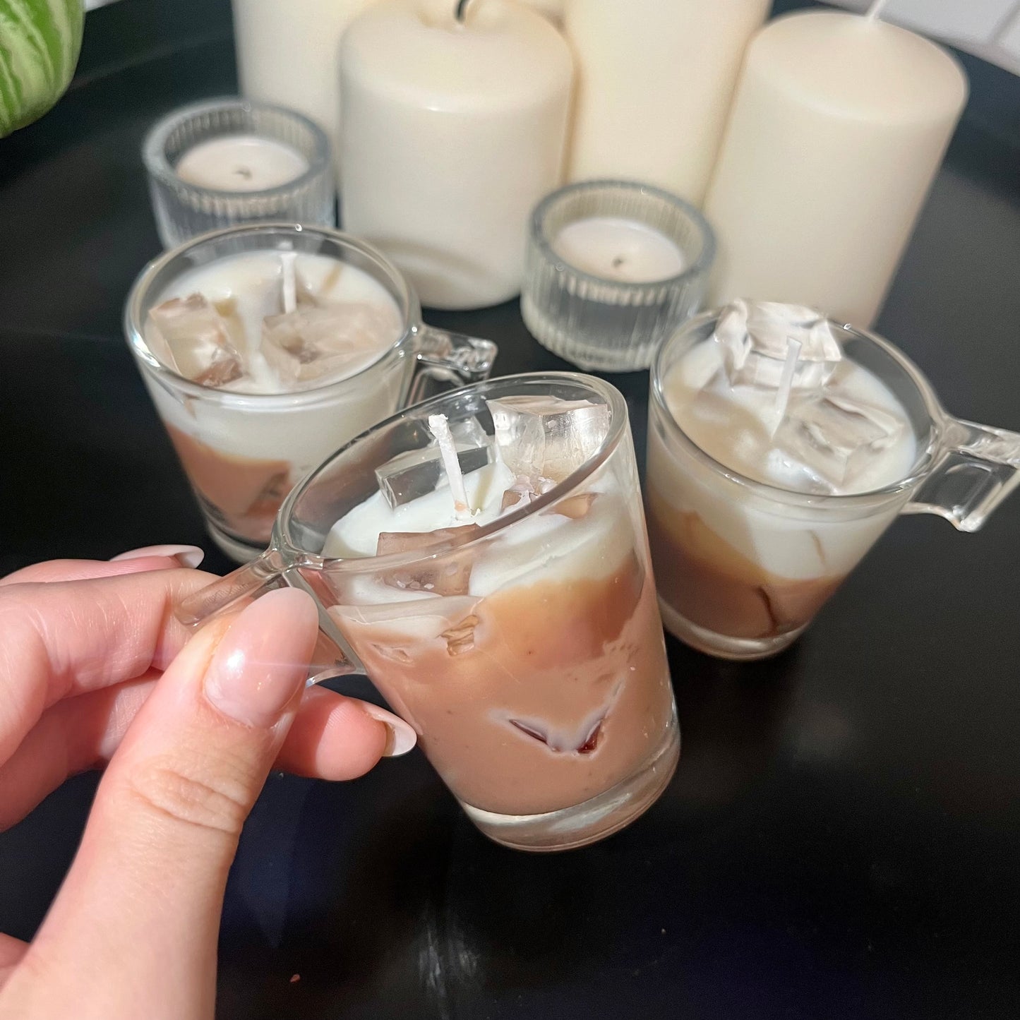 Set of 3 Mini Iced Coffee Candles